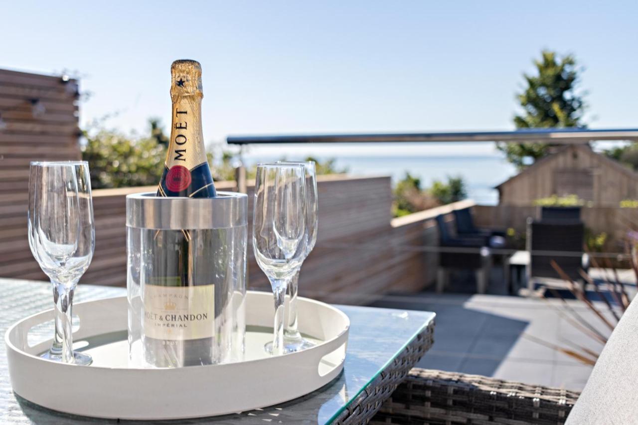 Stunning Coastal Apartment In Maidencombe With Sea Views & Garden Stokeinteignhead Eksteriør billede